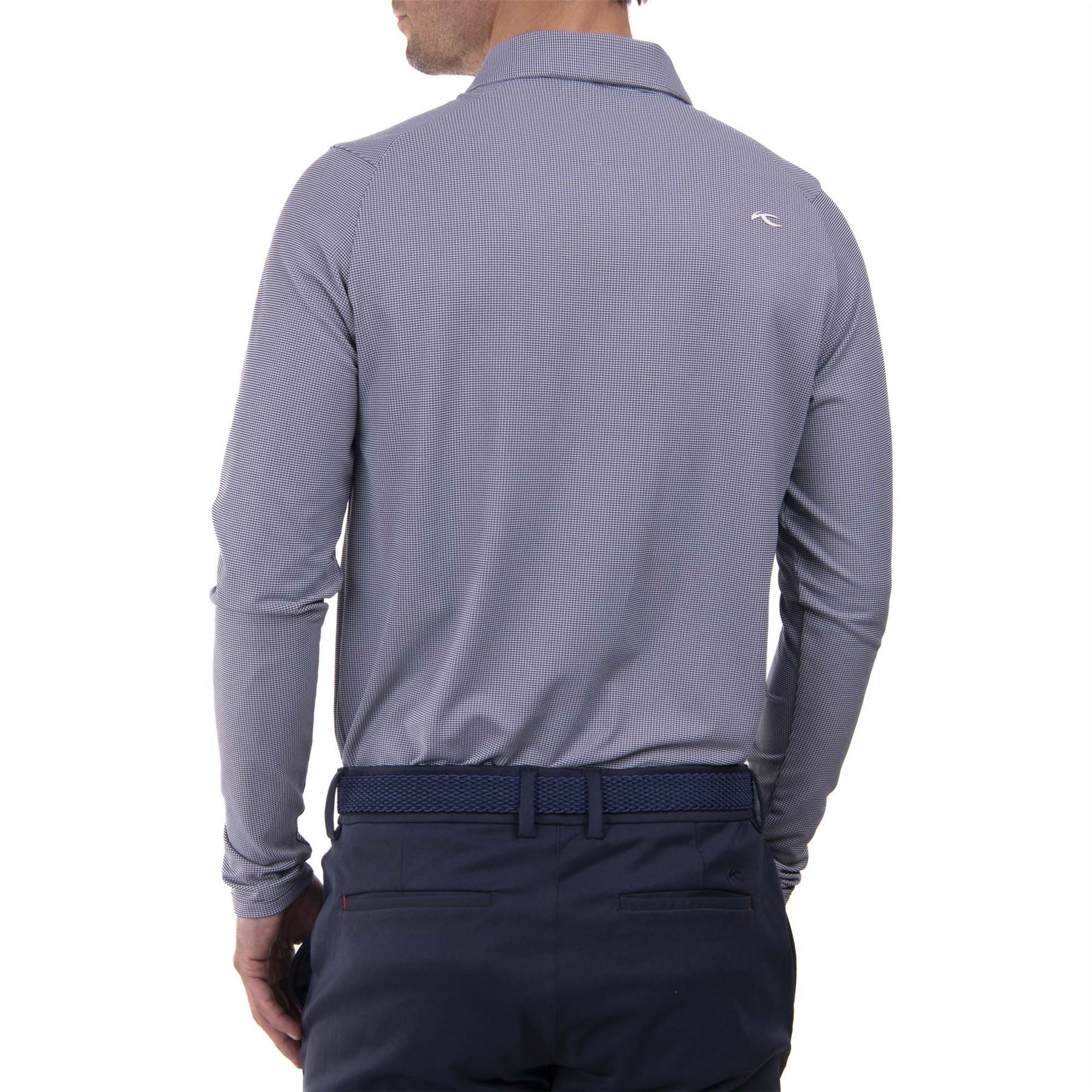 Ashton Atlanta Blue Polo - Luxe Tech Long Sleeve Chattanooga