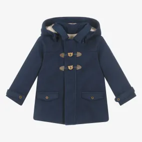 Navy Blue Duffle Coat for Baby Boys