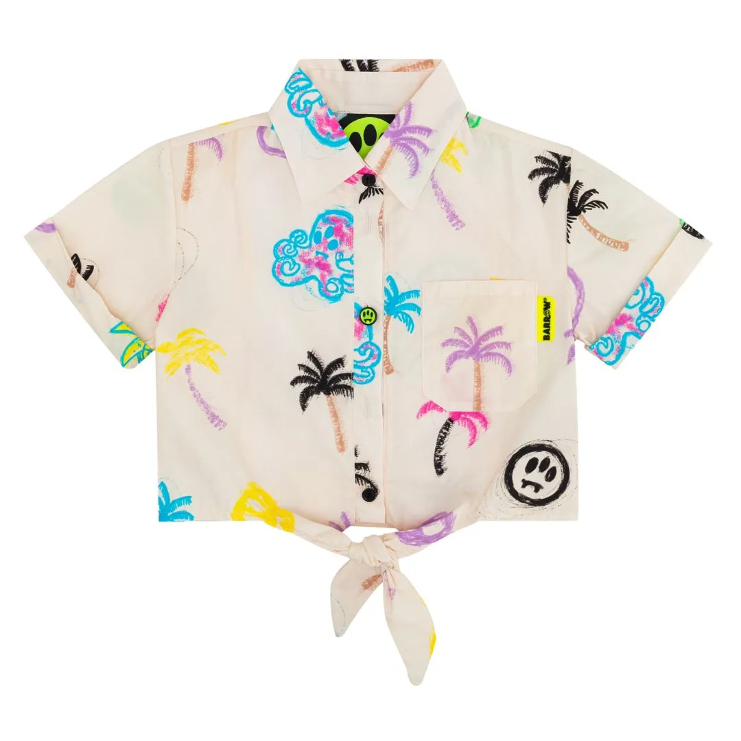 All Over Print Cream Barrow Shirt