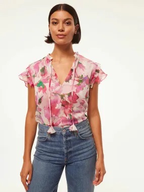 Garden Fuchsia Basia Blouse