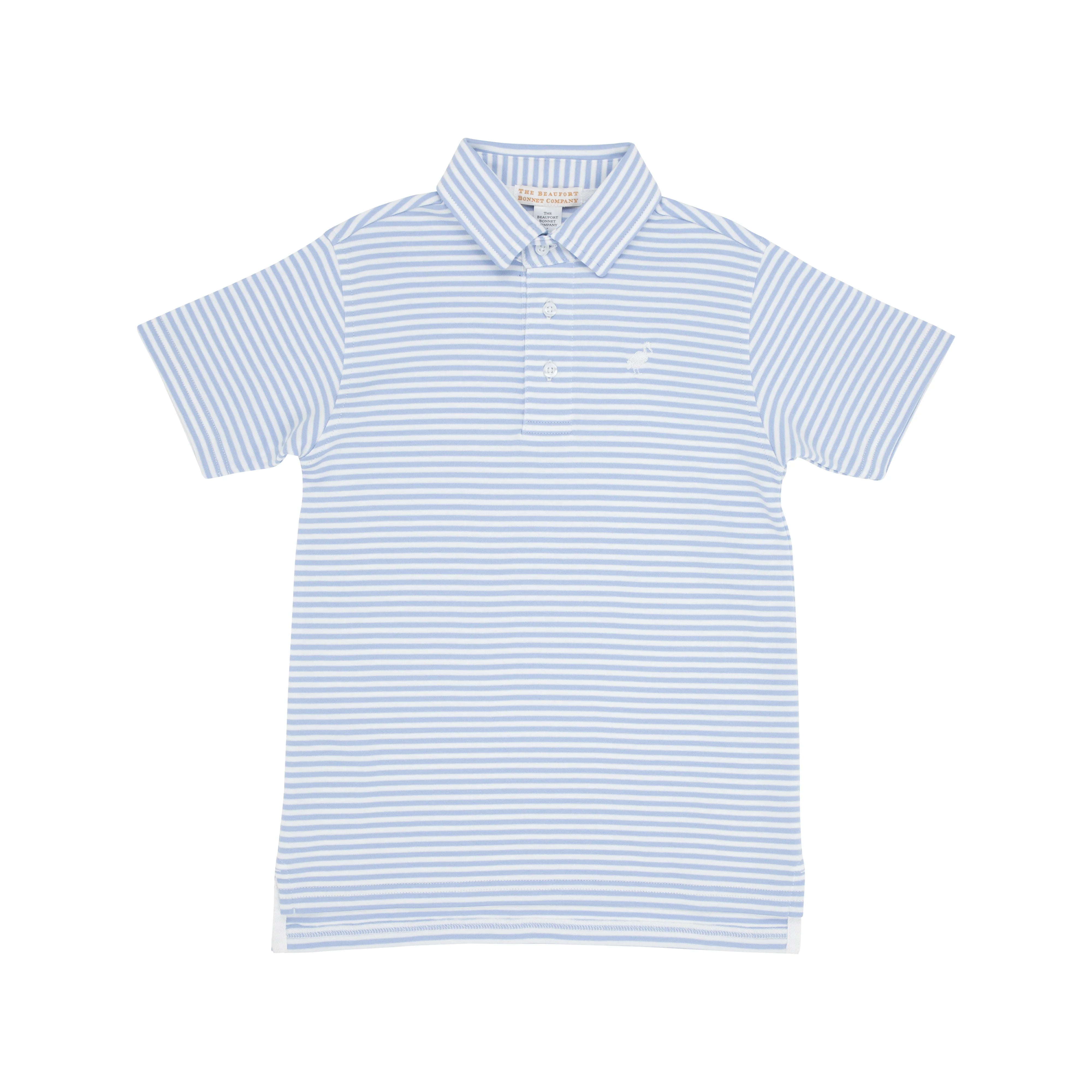 Beaufort Bonnet Company - Blue Stripe Prim and Proper Polo - Pima Cotton - Beale Street