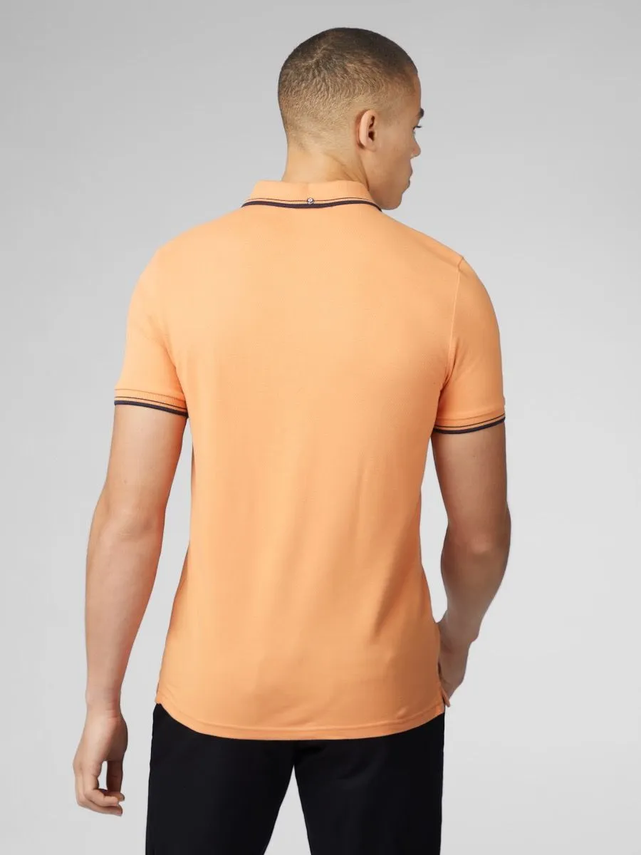 Ben Sherman Casual Short Polo Shirt Copper Orange