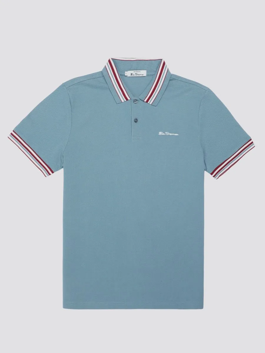 Ben Sherman House Collar Short Polo Shirt Petrol