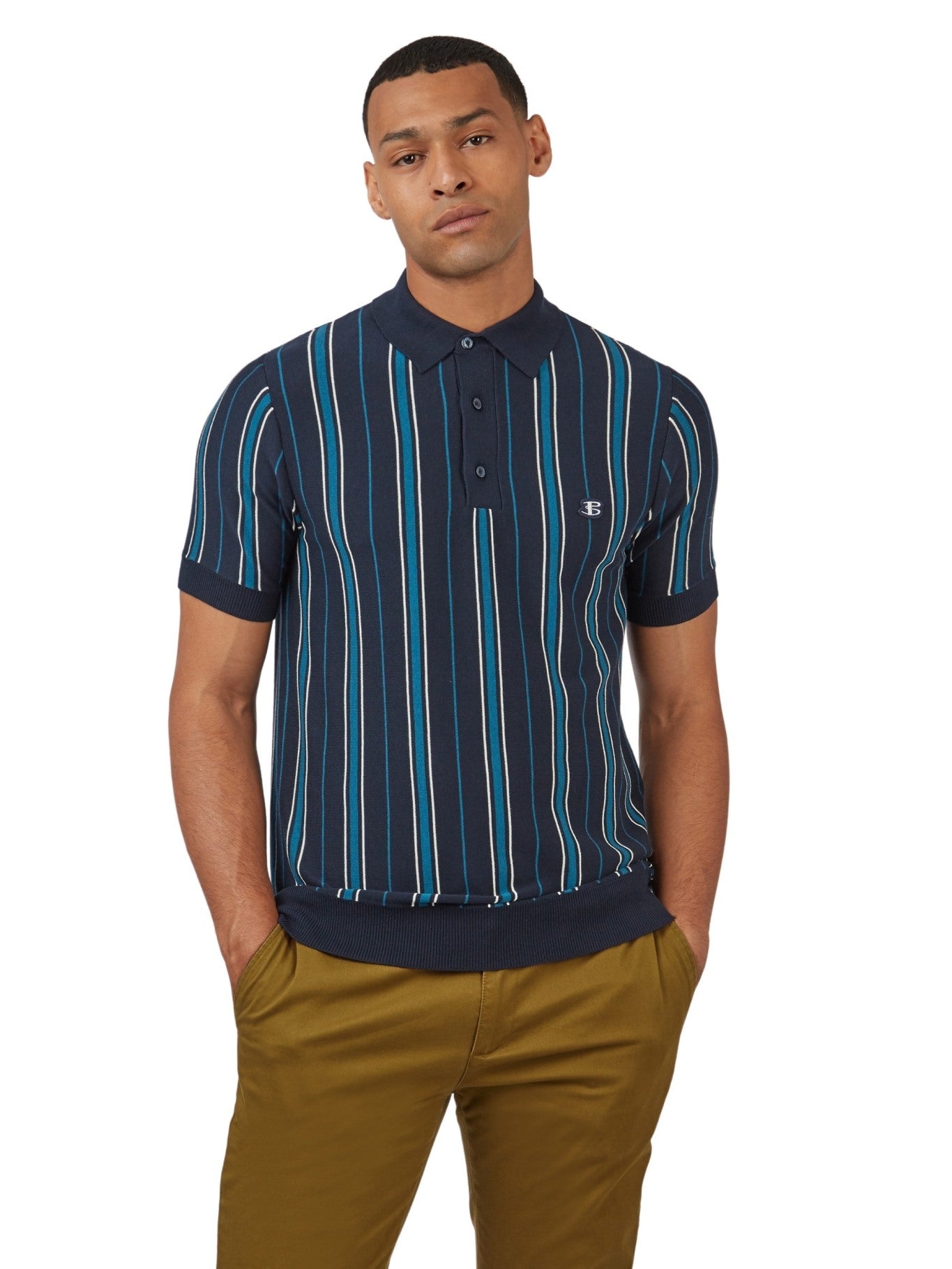 Ben Sherman Men's Striped Polo Shirt