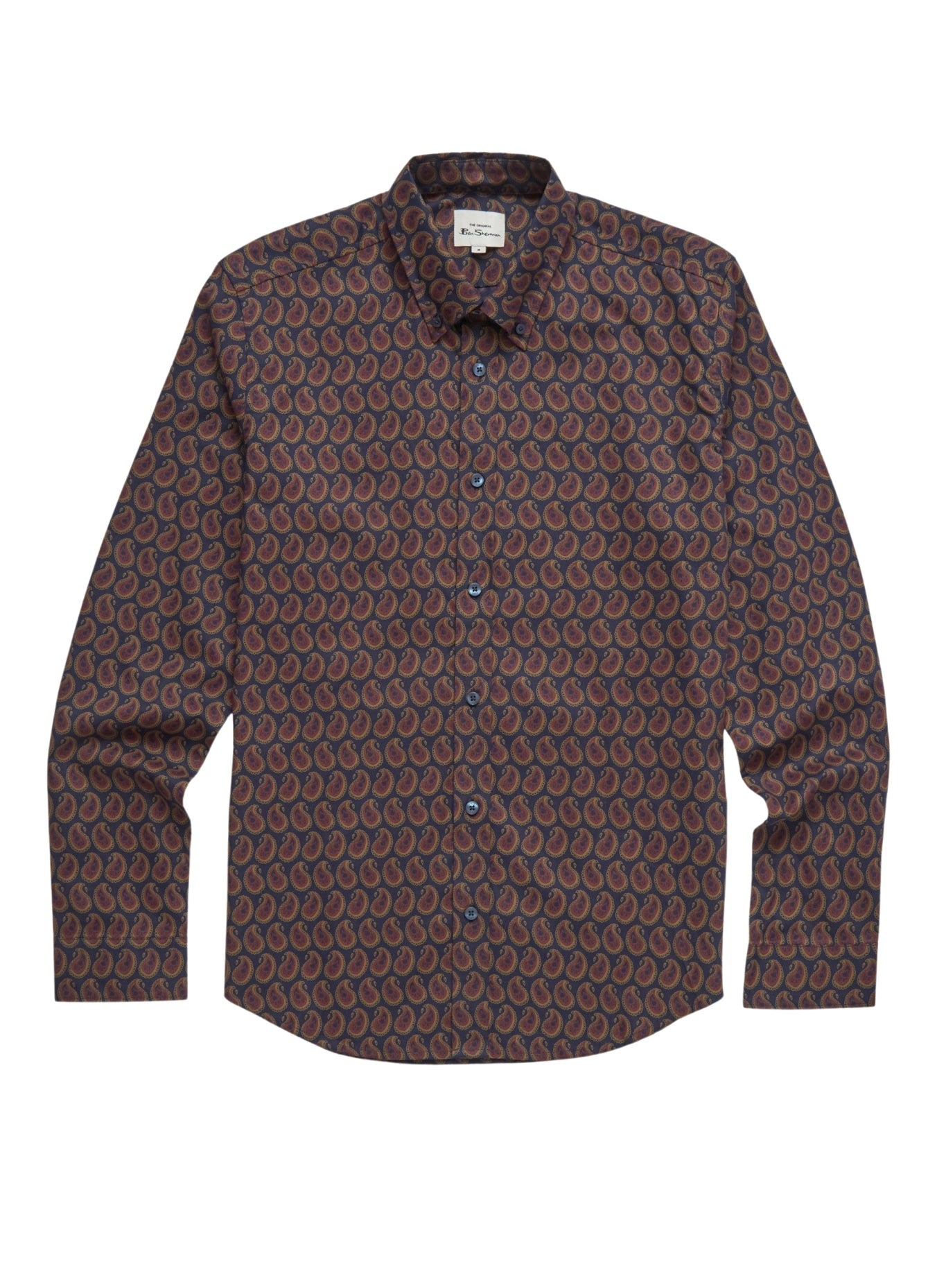 Ben Sherman Paisley Print Shirt Long Sleeve for Men