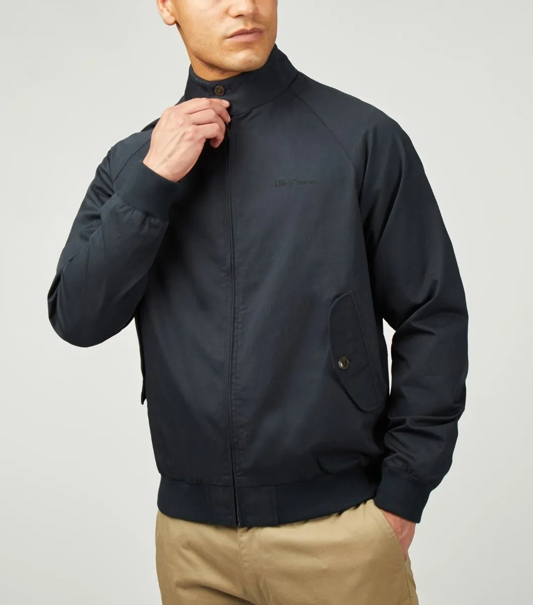 Ben Sherman Casual Harrington Jacket Dark Navy