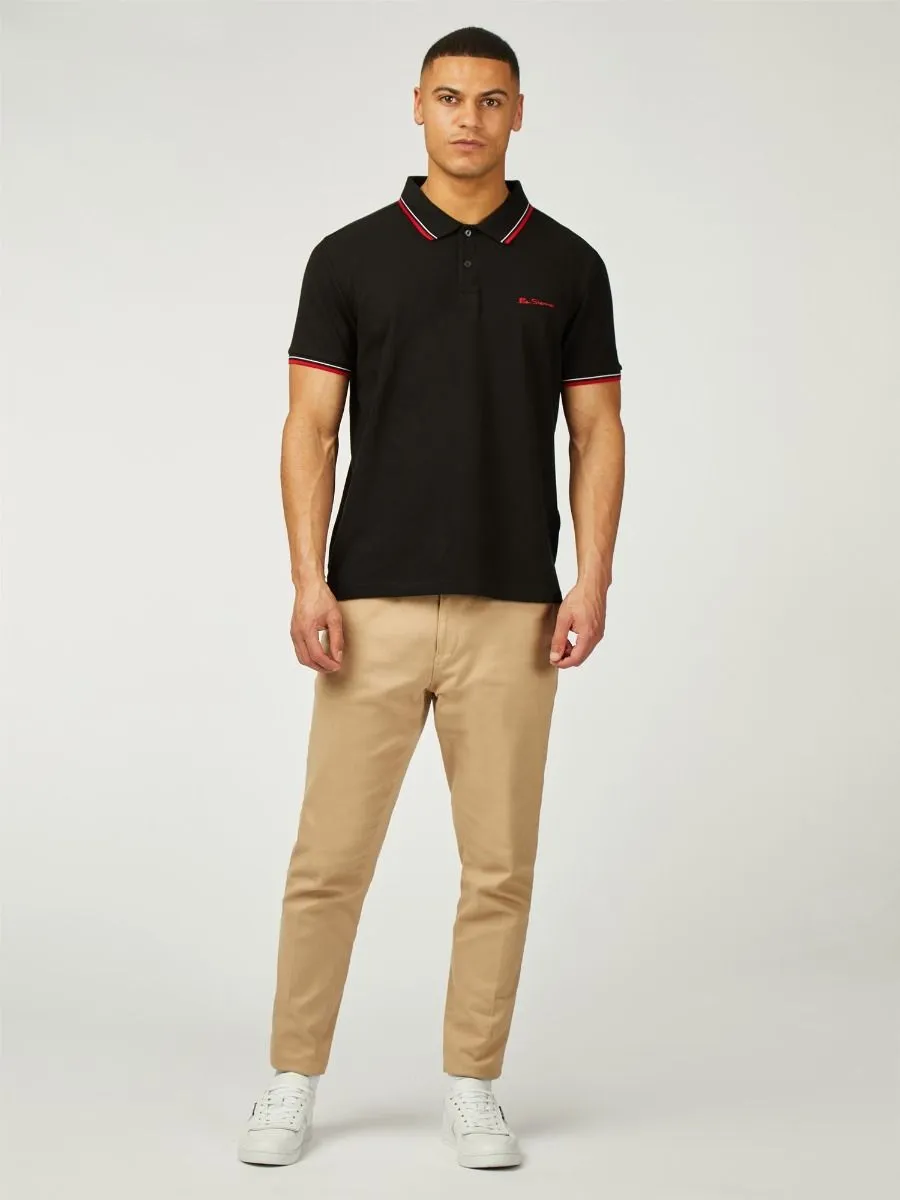 Ben Sherman Signature Pique Polo Shirt - Black