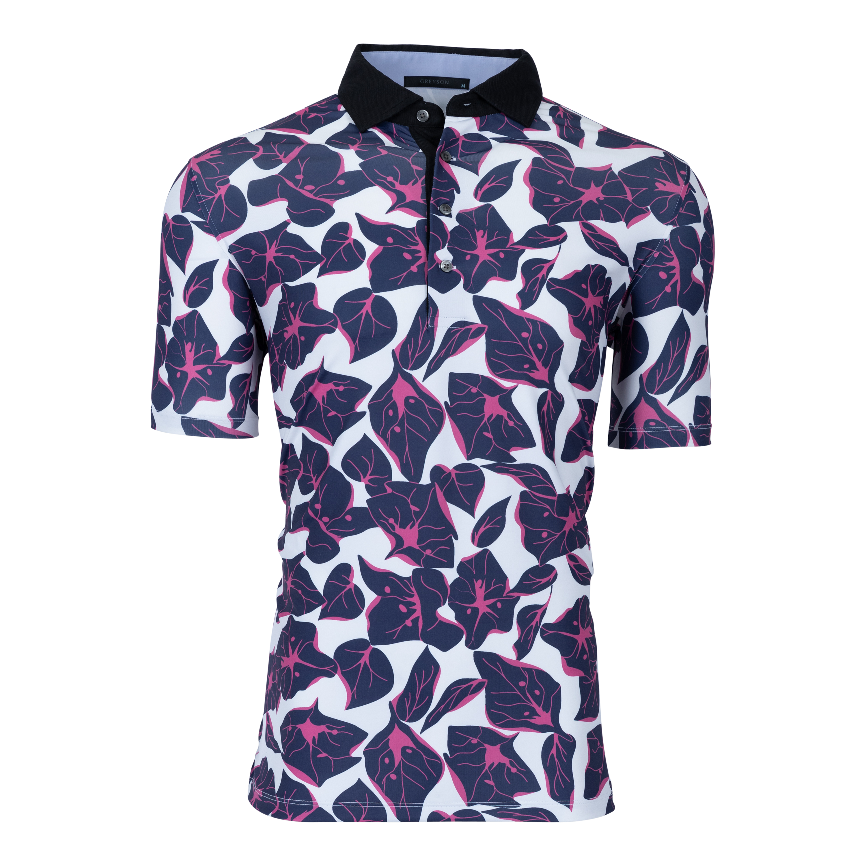 Bermuda Polo Shirt with Floral Print