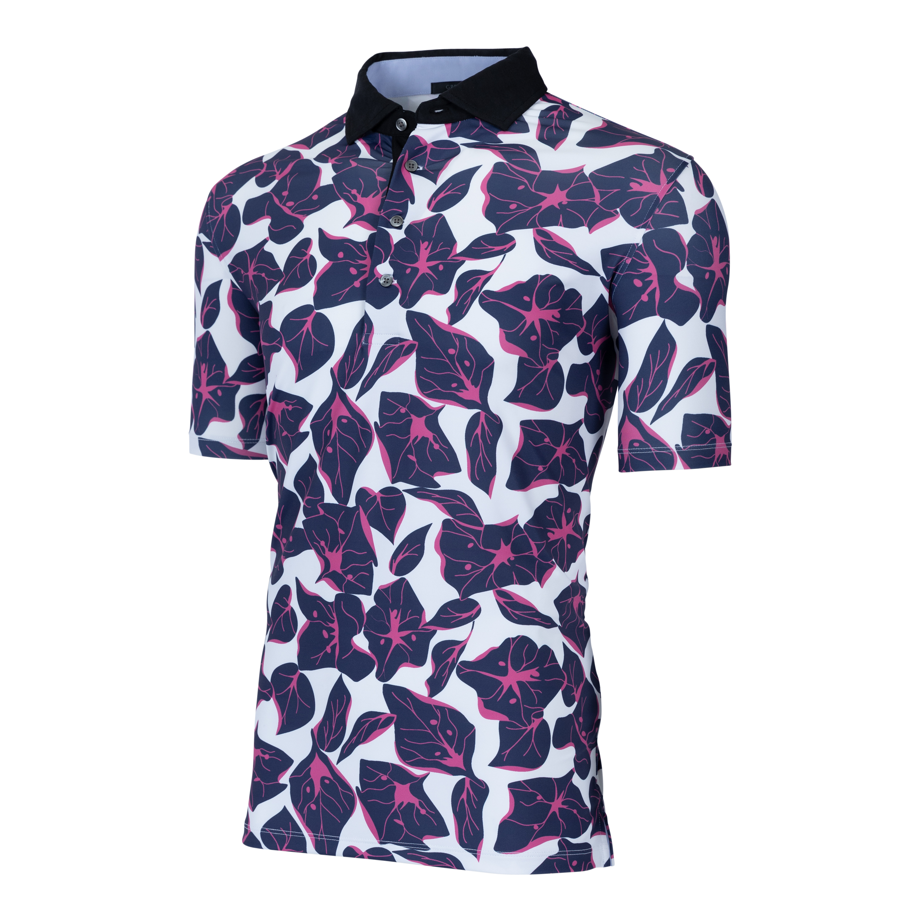 Bermuda Polo Shirt with Floral Print