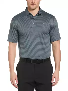 Big and Tall Heather Micro Stripe Golf Polo