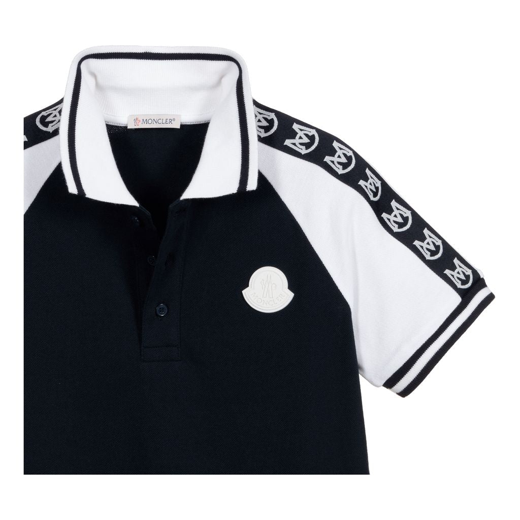 Black and White Polo Shirt