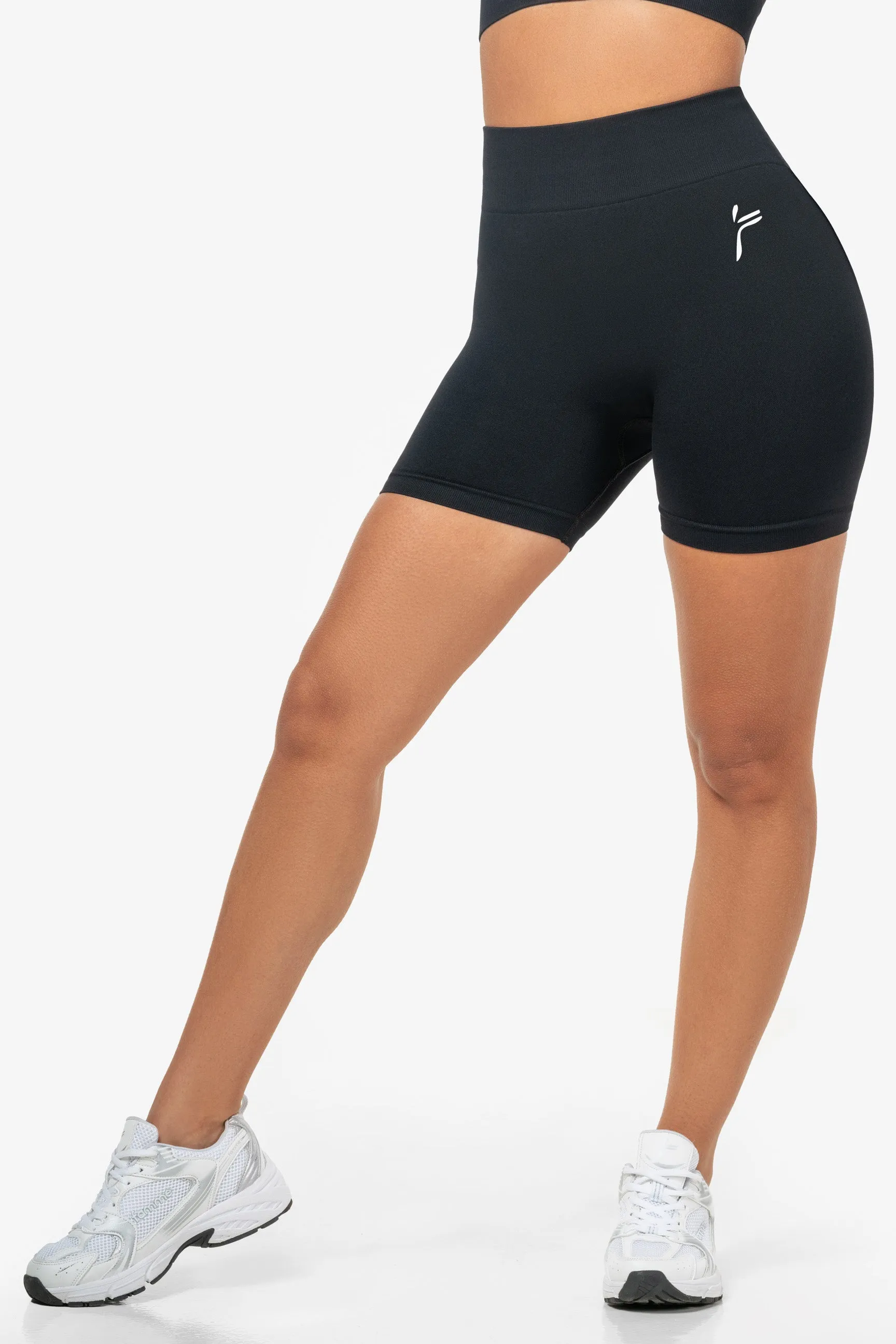 Black Stretchy Workout Shorts
