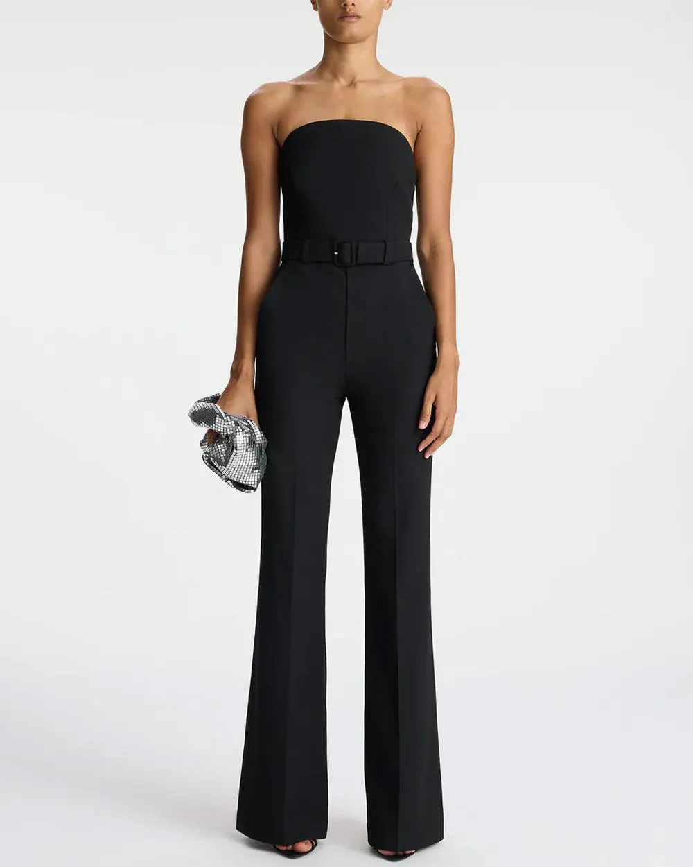 Black Strapless Jumpsuit by Kate