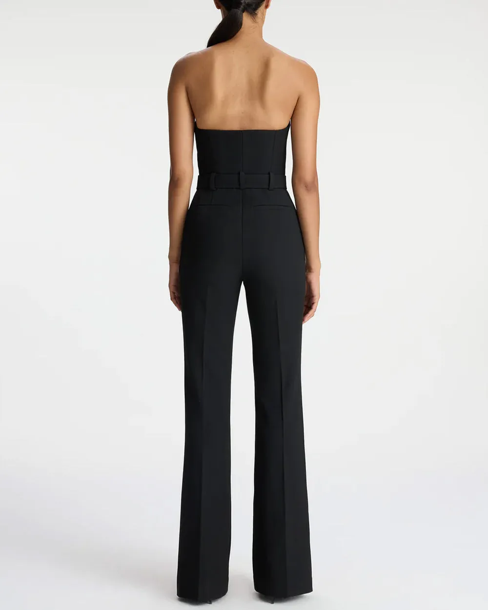 Black Strapless Jumpsuit by Kate