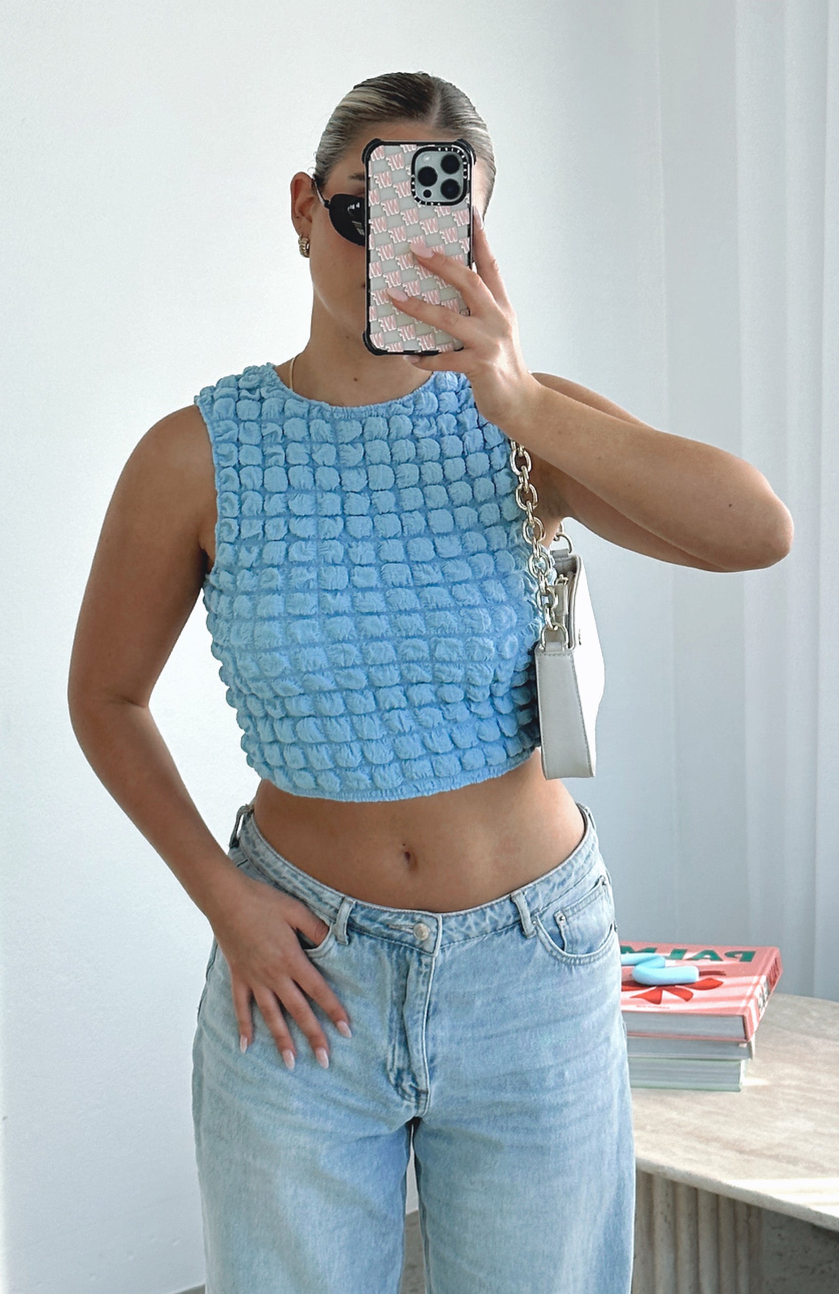 Blue Crop Top - Timeless Fashion