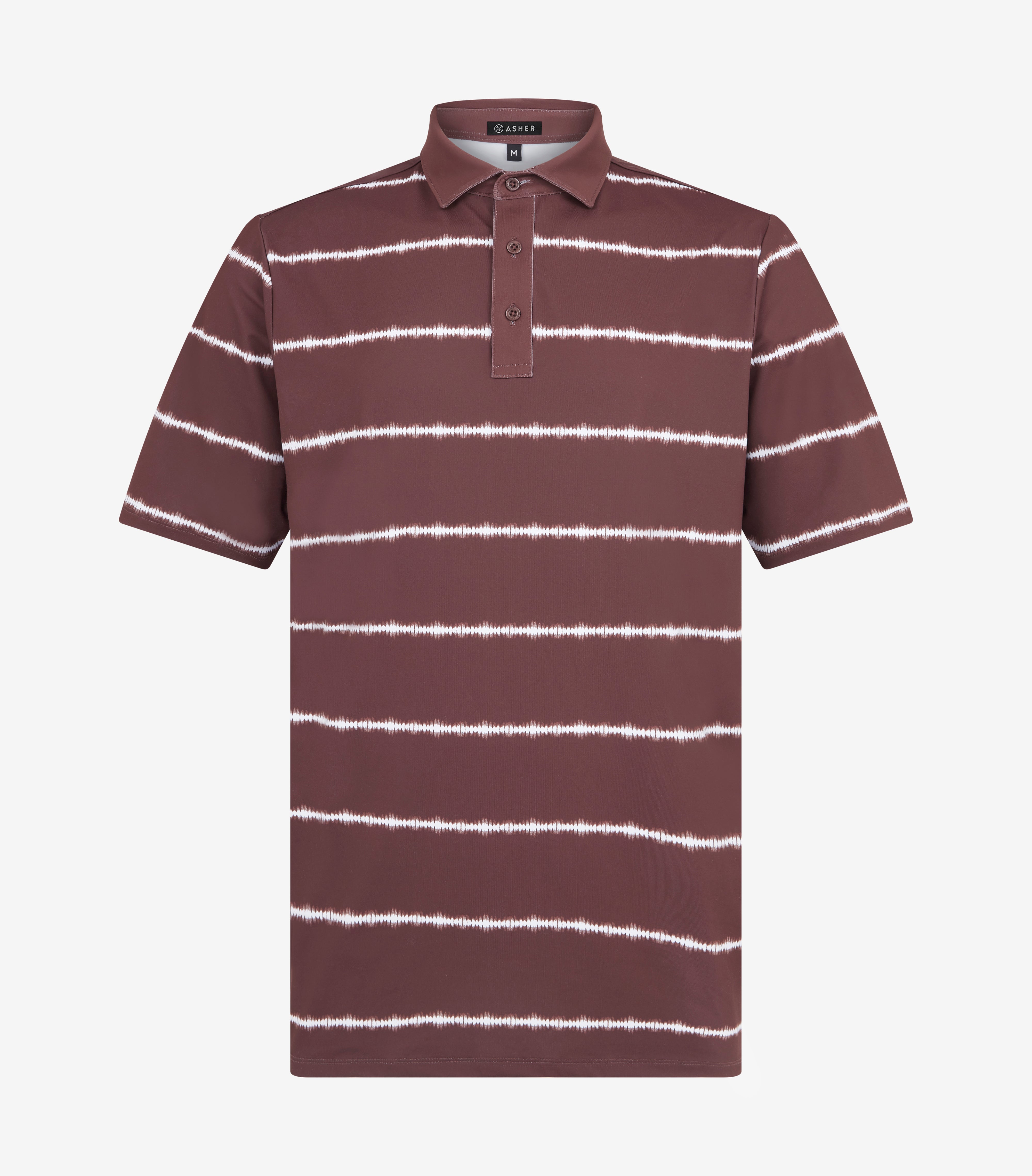 Blue Shibori Stripe Polo