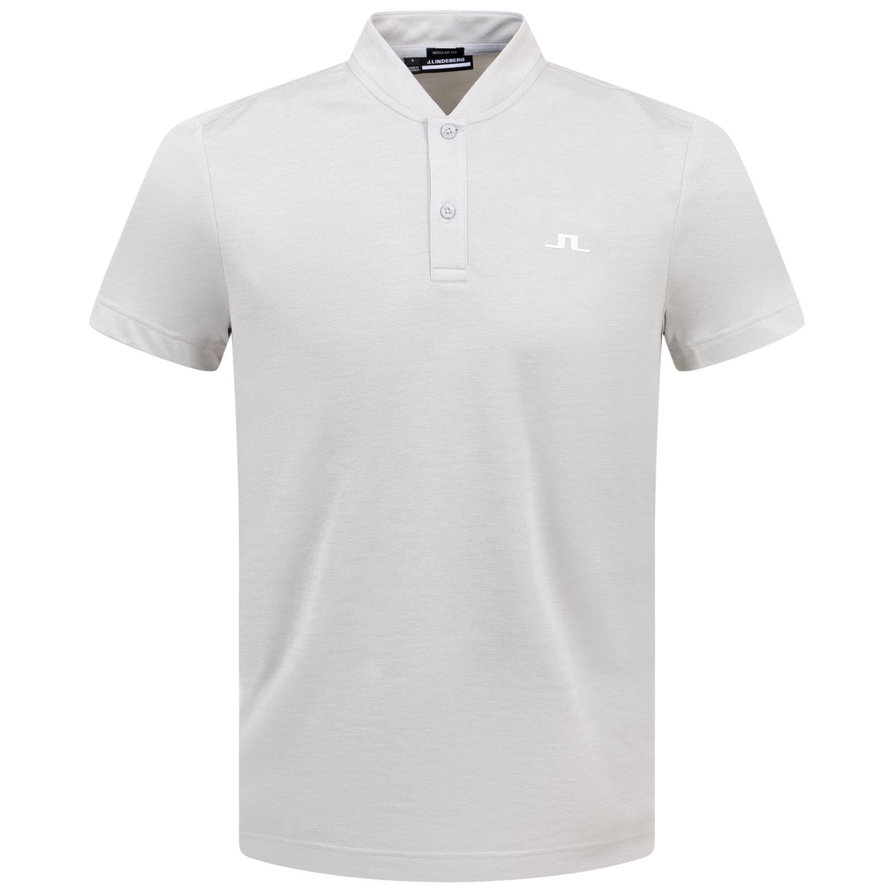 Bode Polo Shirt in Light Grey Melange - Regular Fit - SS24