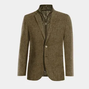 Brown Donegal Tweed Essential Blazer