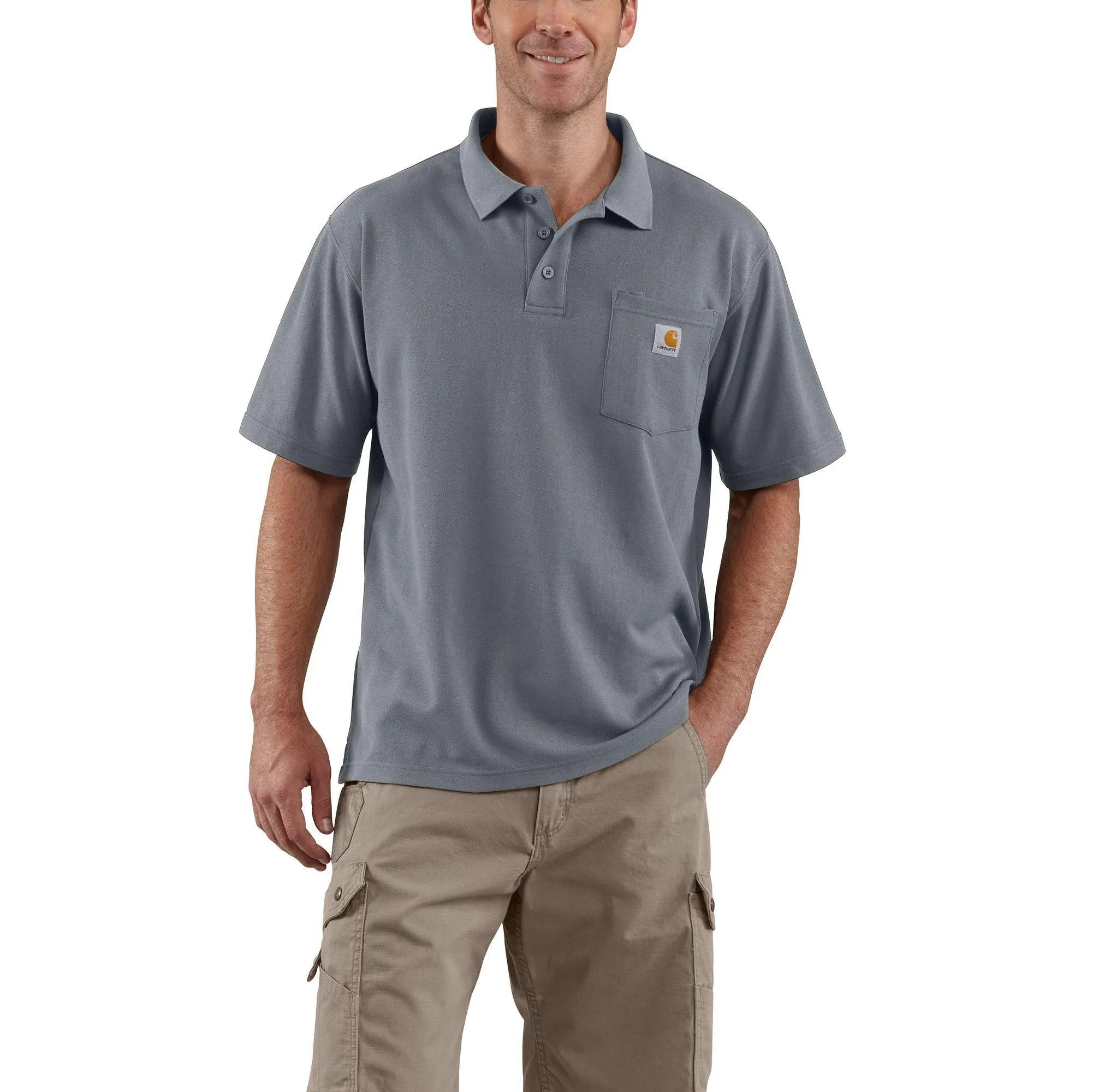 Carhartt Contractors Polo Work Pkt Fit Org