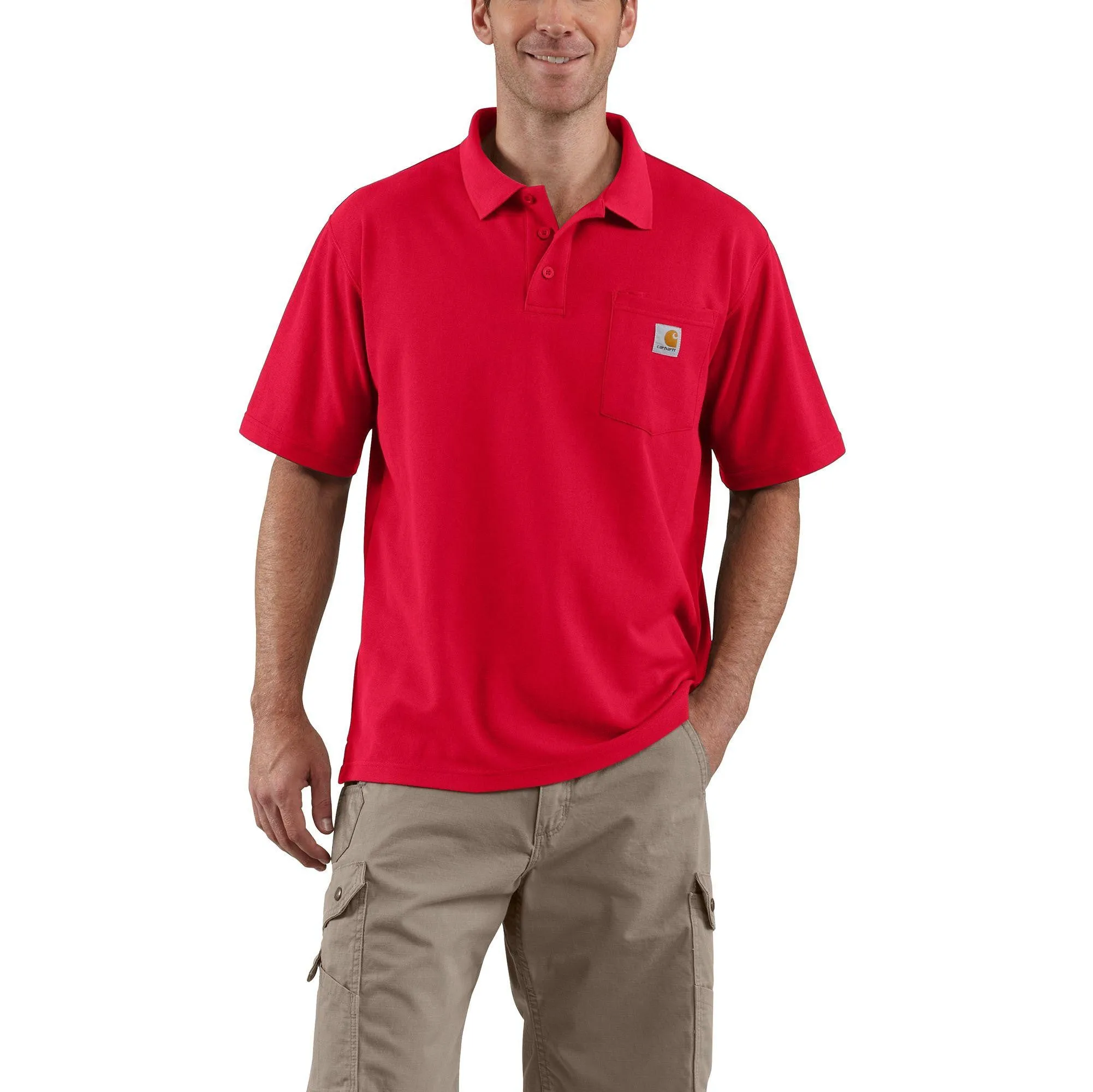 Carhartt Contractors Polo Work Pkt Fit Org