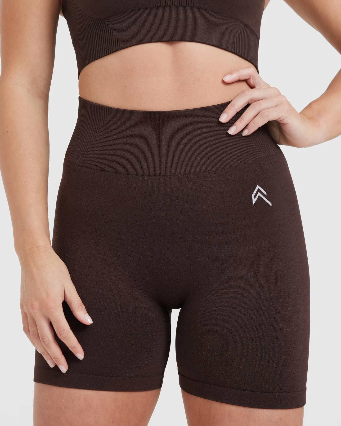 Classic Seamless Mid Shorts 2.0 | 70% Cocoa Marl