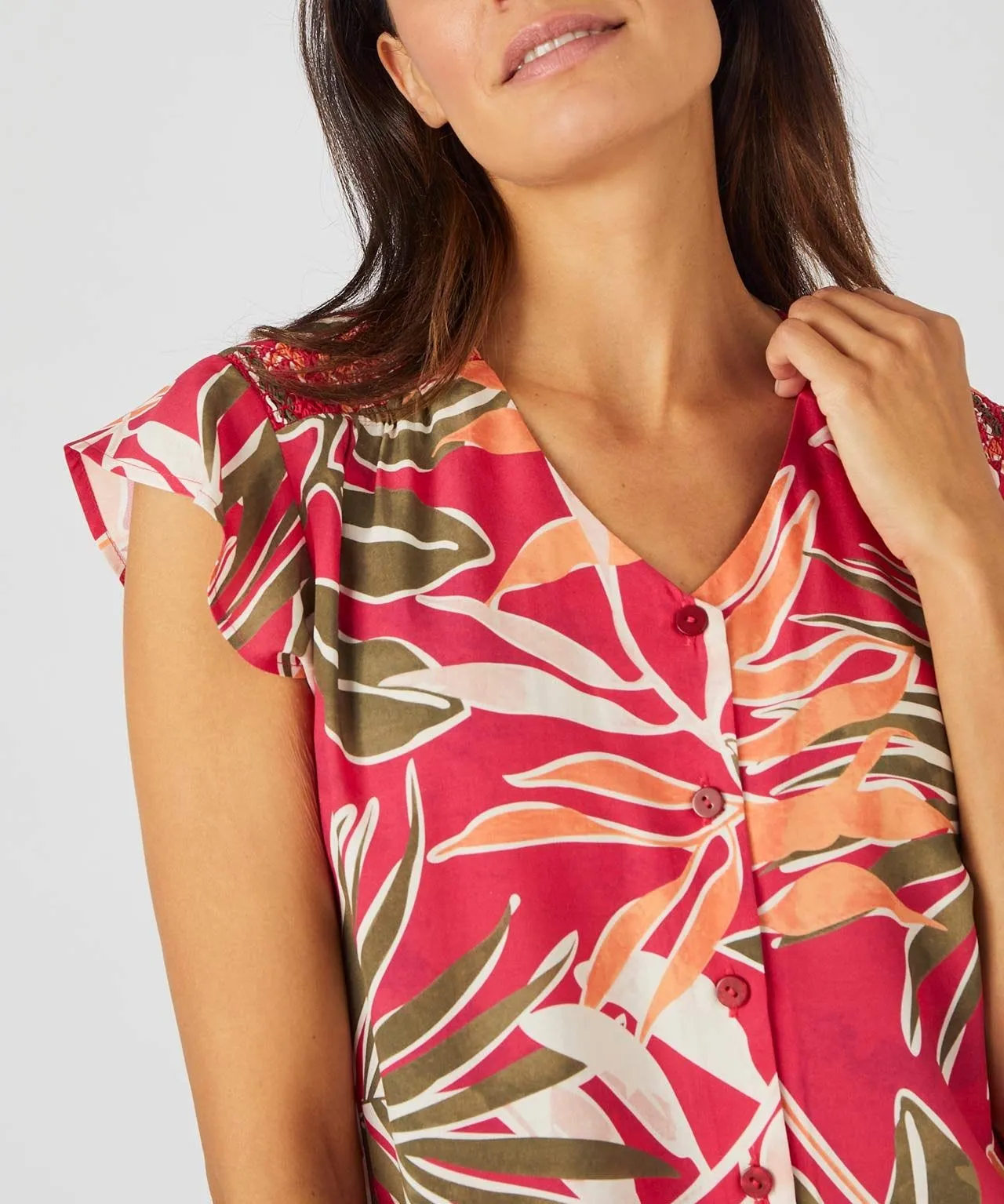 Climatyl Tropical Print Blouse Store