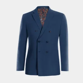 Cobalt blue limited edition double-breasted blazer.