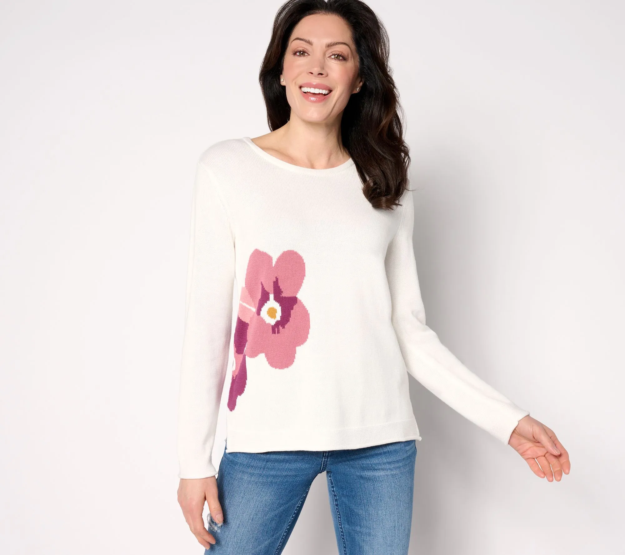 Floral Pop Sweater from Coldwater Creek