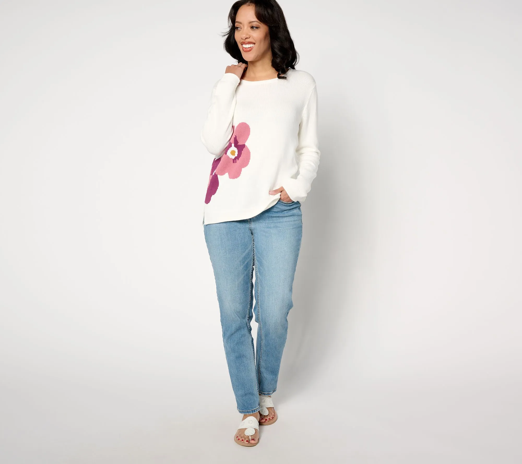 Floral Pop Sweater from Coldwater Creek