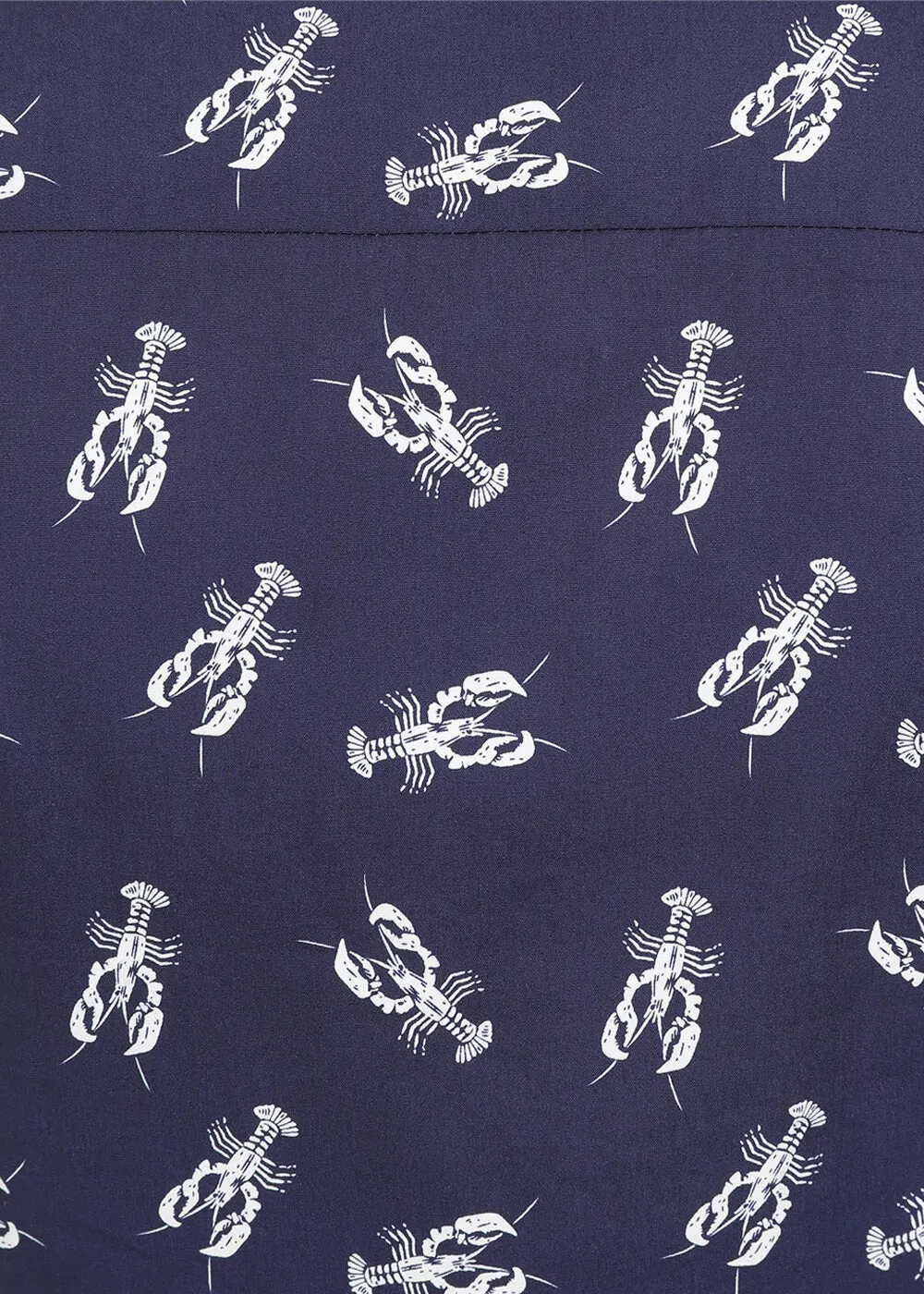 Navy 50s Collectif Lobster Blouse