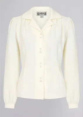 Collectif Pepper Ivory 40's Blouse