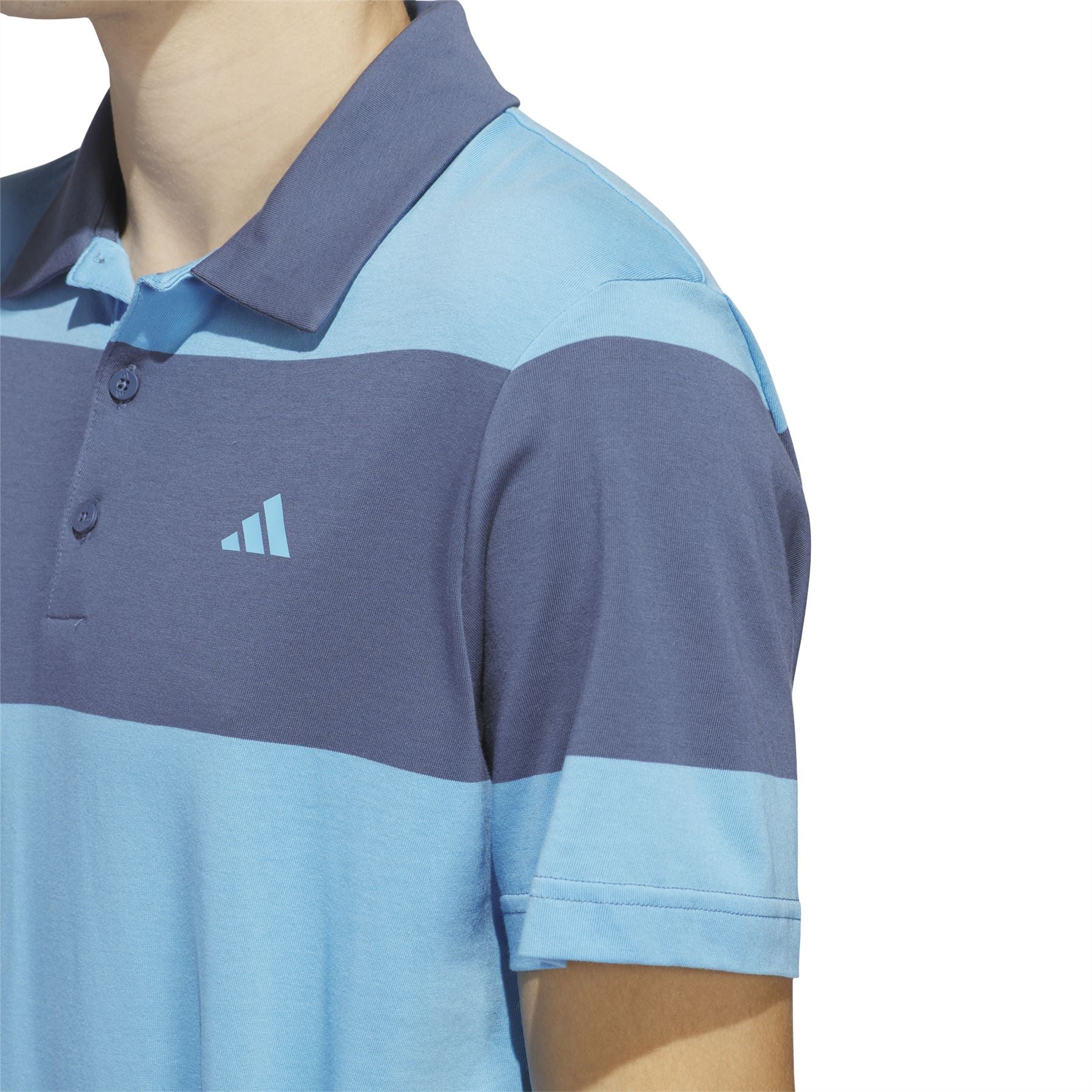 Colourblock Rugby Stripe Polo Blue/Navy Core - SS24