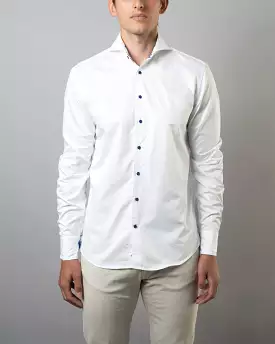 Contrasting Collar Shirt