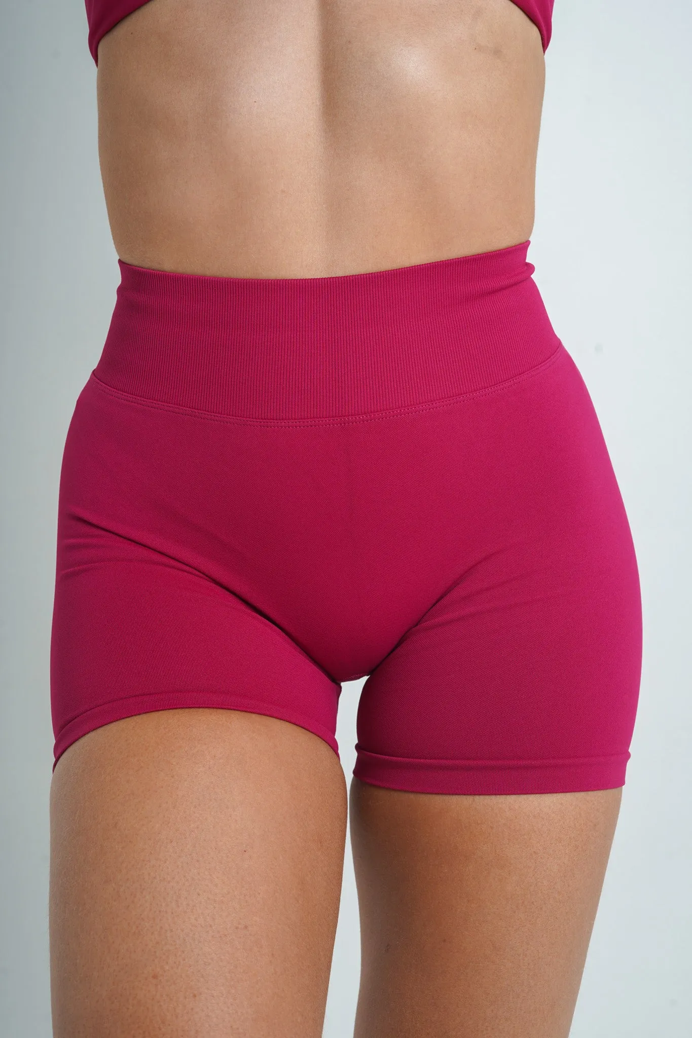 Red Core Scrunch Shorts