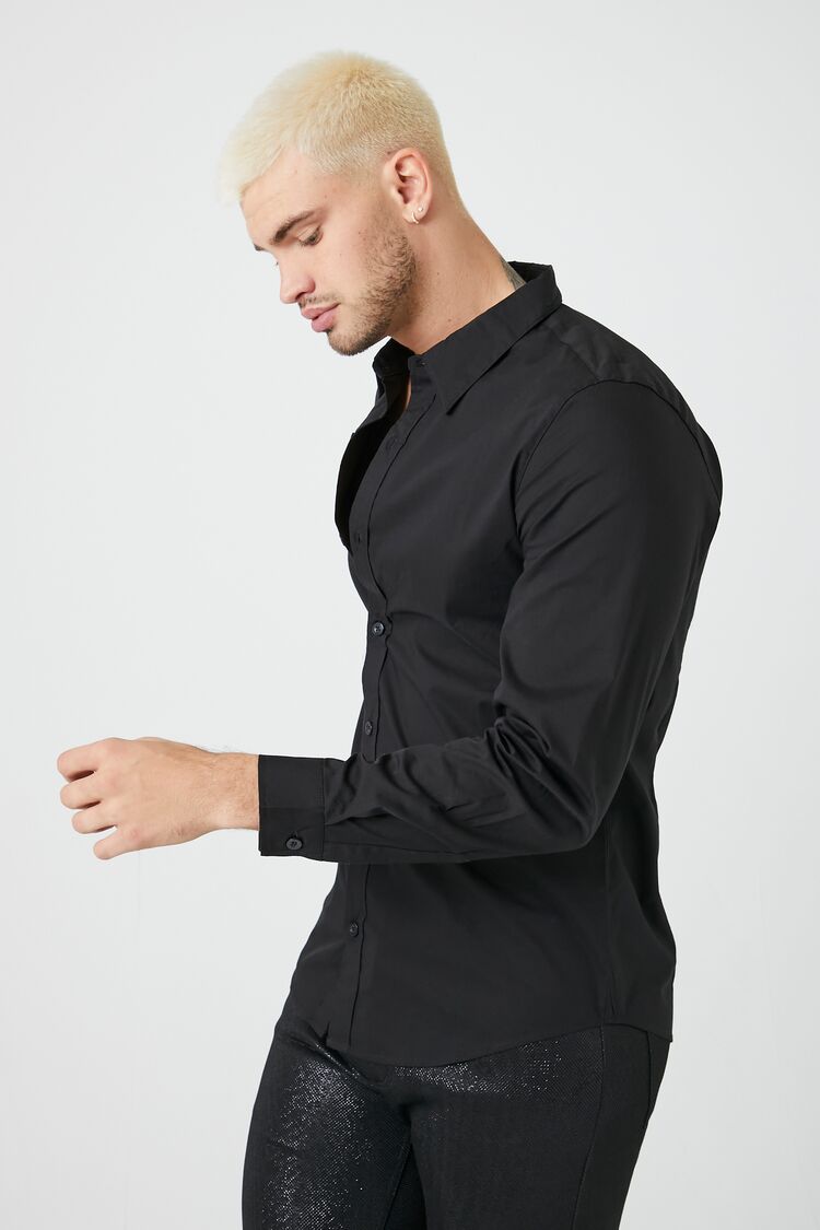 Cotton-Blend Long-Sleeve Shirt - You're all set!