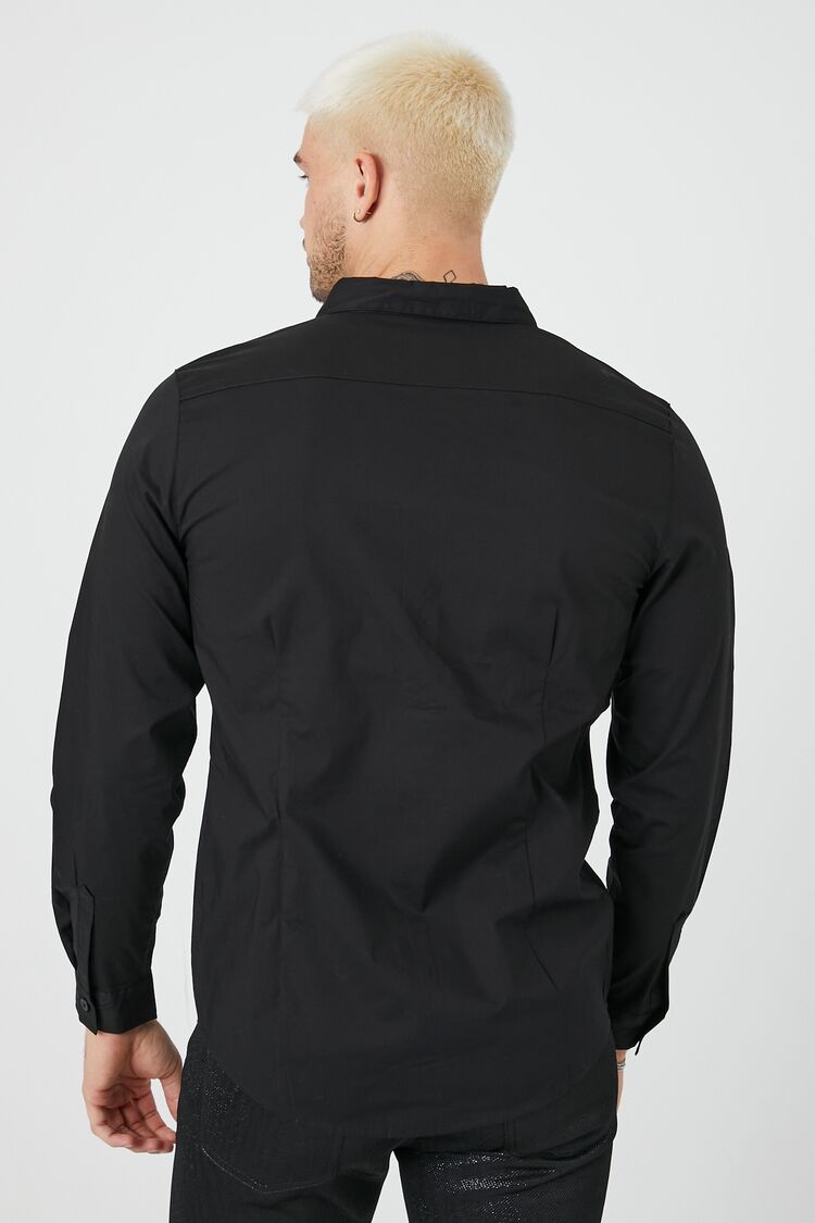 Cotton-Blend Long-Sleeve Shirt - You're all set!