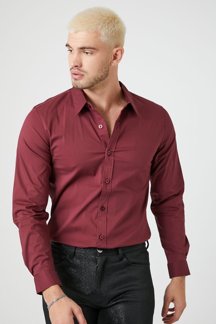 Cotton-Blend Long-Sleeve Shirt - You're all set!