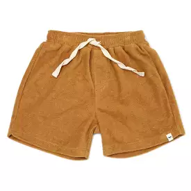 Cotton Terry Boys Track Shorts - Caramel | Shop Now!