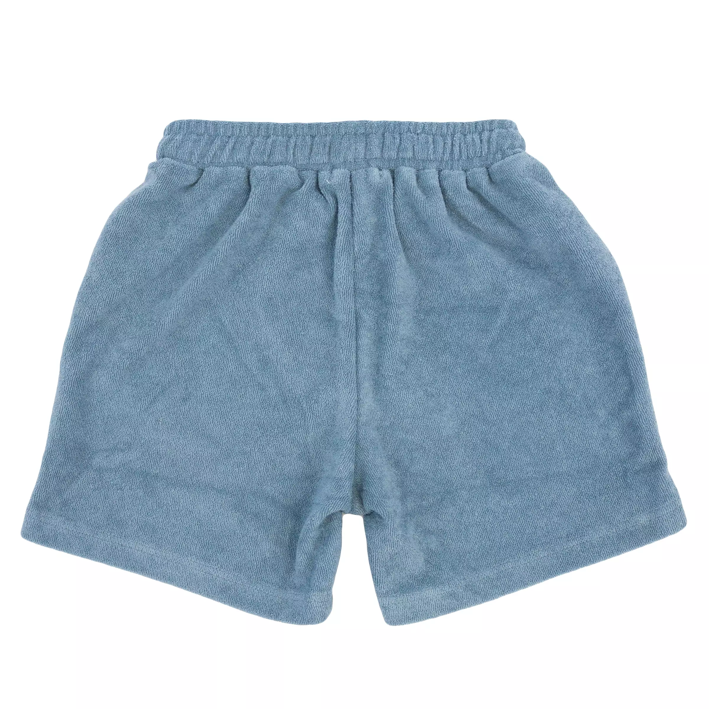 Cotton Terry Boys Track Shorts - Fog