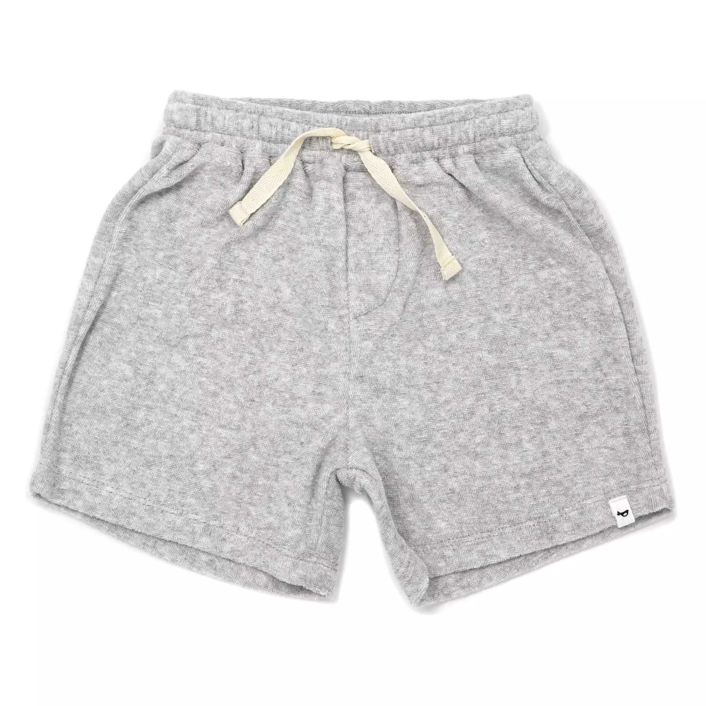 Cotton Terry Boys Track Shorts - Heather Gray | Shop Now