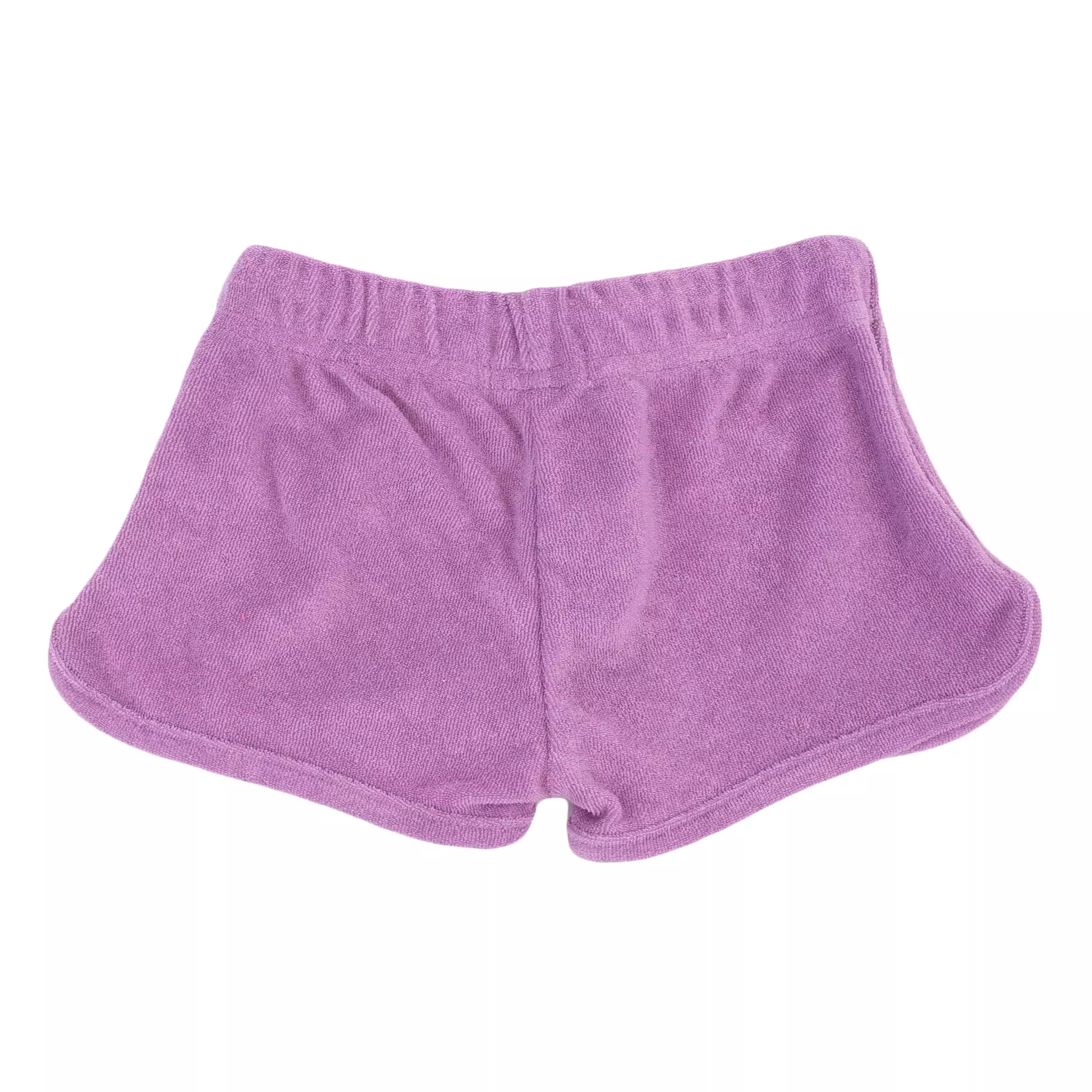 Cotton Terry Drawstring Track Shorts - Orchid