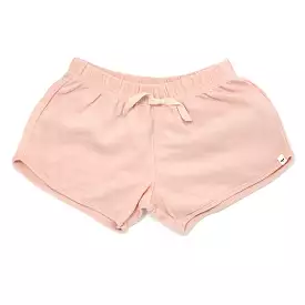 Cotton Terry Girls Peachy Track Shorts - Baby