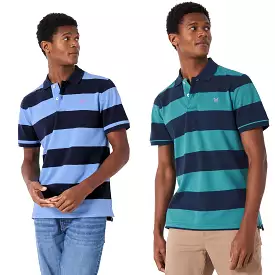 Crew Clothing Men's Striped Polo Shirt - Heritage Collection.