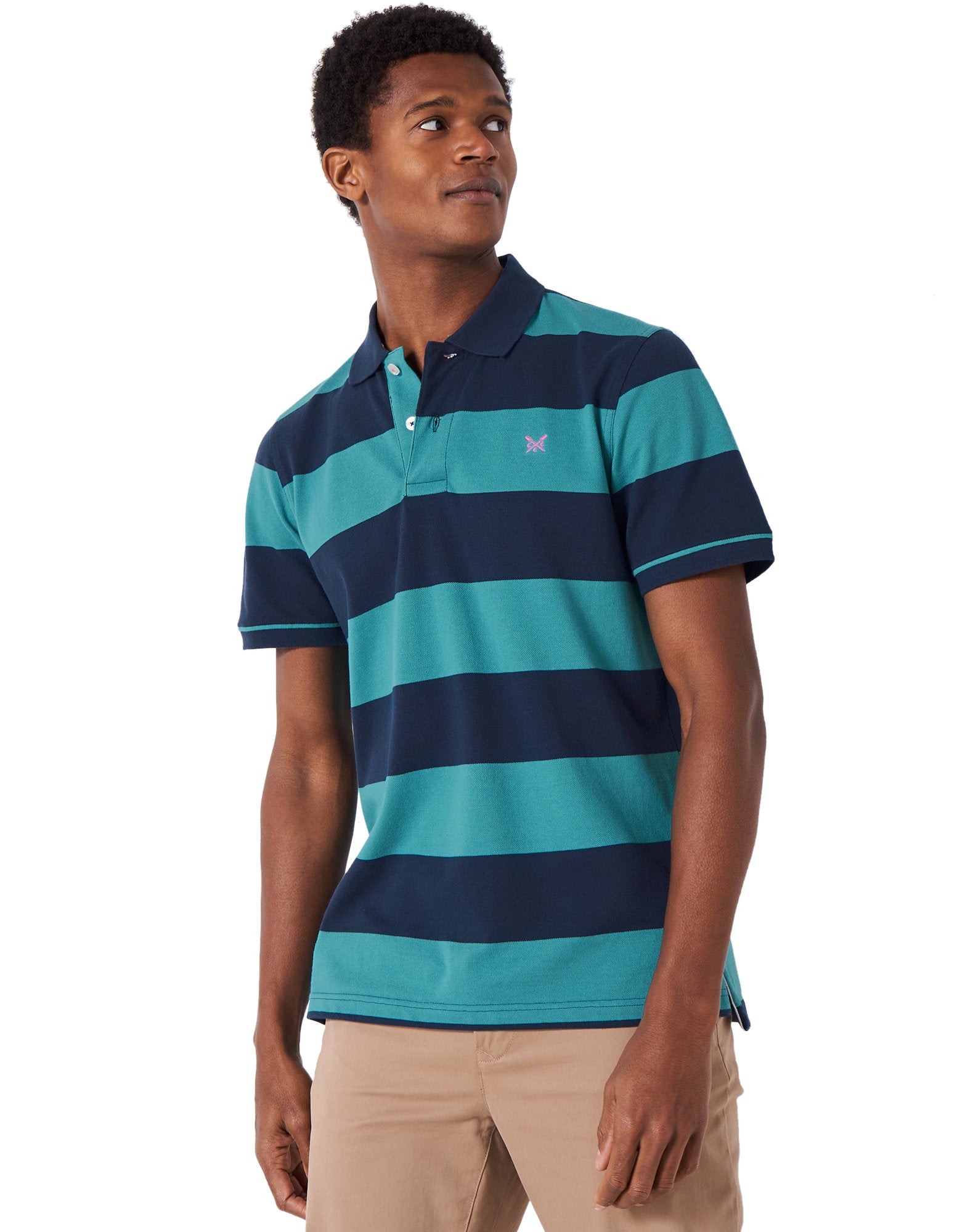 Crew Clothing Men's Striped Polo Shirt - Heritage Collection.