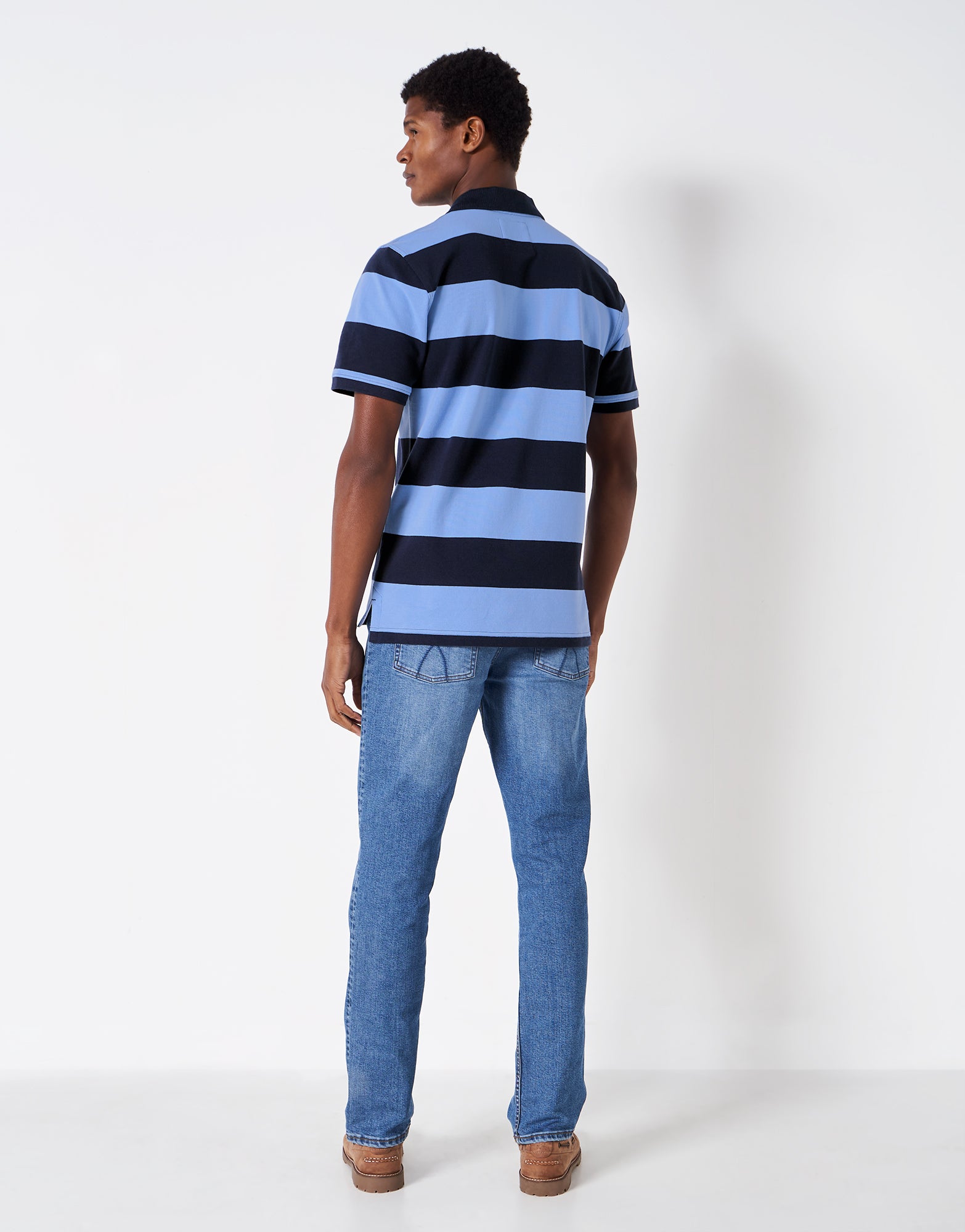 Crew Clothing Men's Striped Polo Shirt - Heritage Collection.