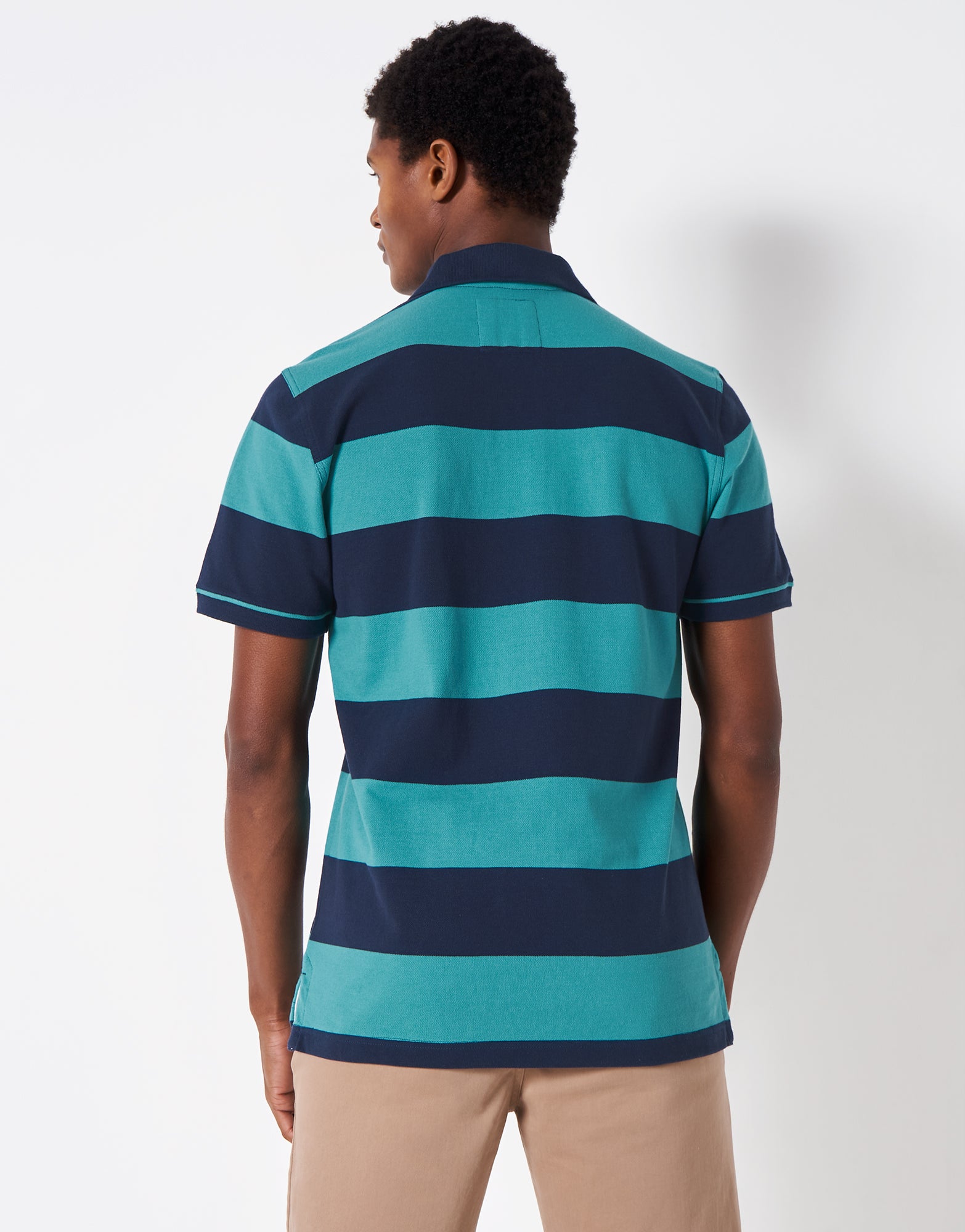 Crew Clothing Men's Striped Polo Shirt - Heritage Collection.