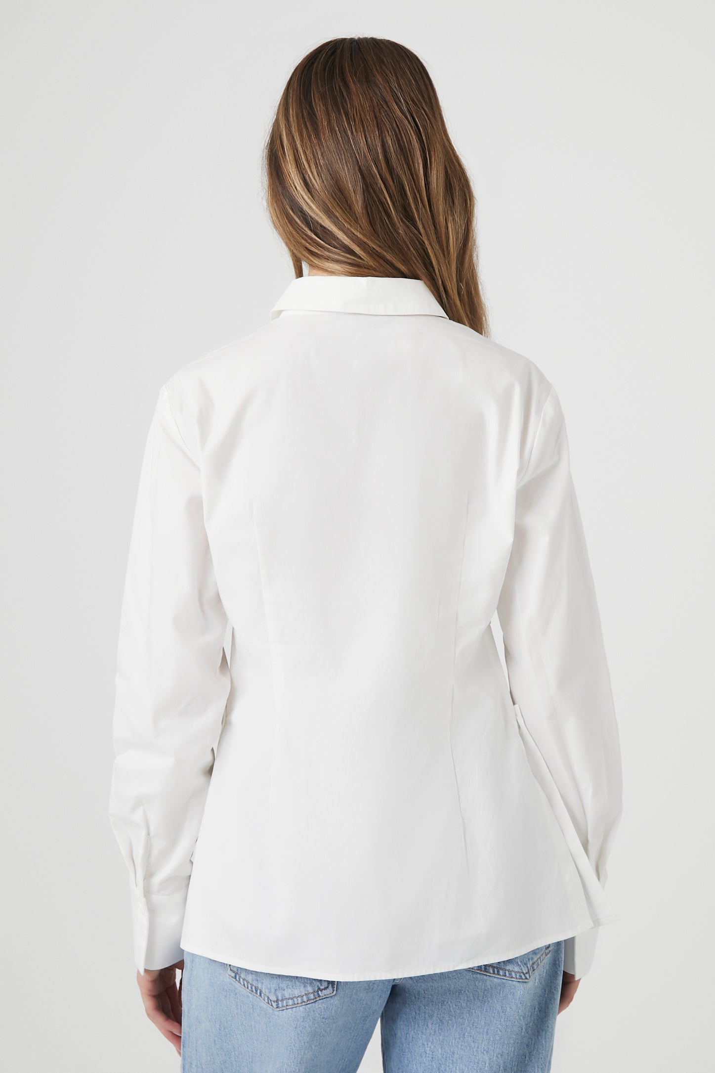 Cutout long sleeve shirt for women.