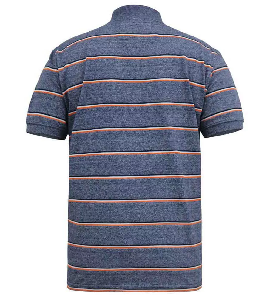 D555 Big Men's Jersey Polo Shirt with Full Stripe (HUMBER)