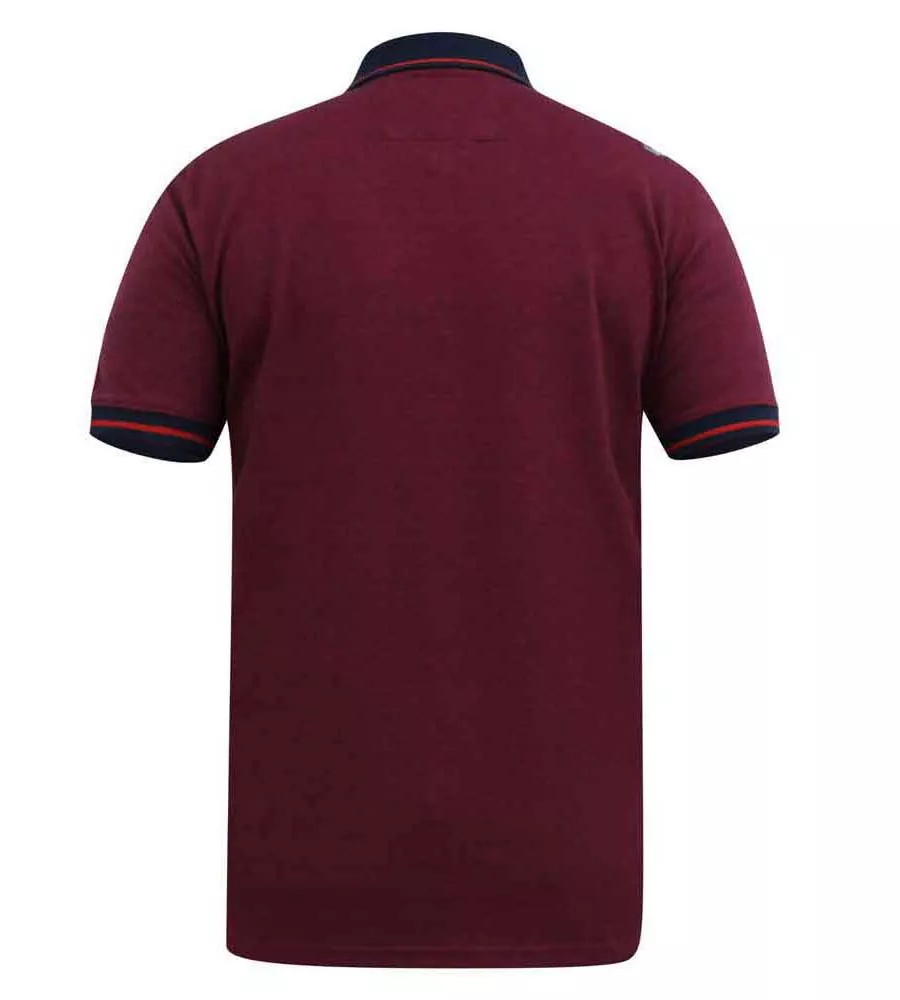 Mens Stripe Polo Shirt with Chest Pocket from D555 at WIGBOROUGH