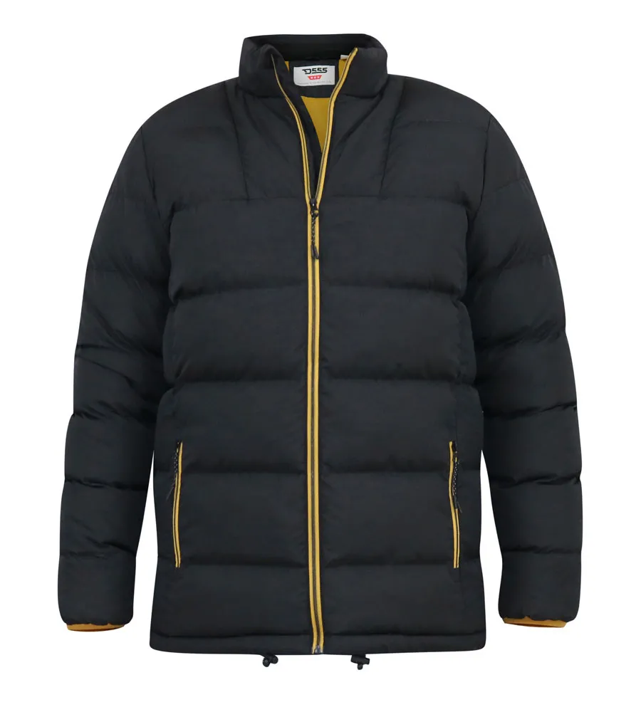 Mens Puffer Jacket With Binding On Cuffs And Embroidery Badge (CRISTIANO)